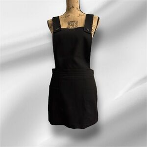 Forever 21 Black Overall Jumper Dress